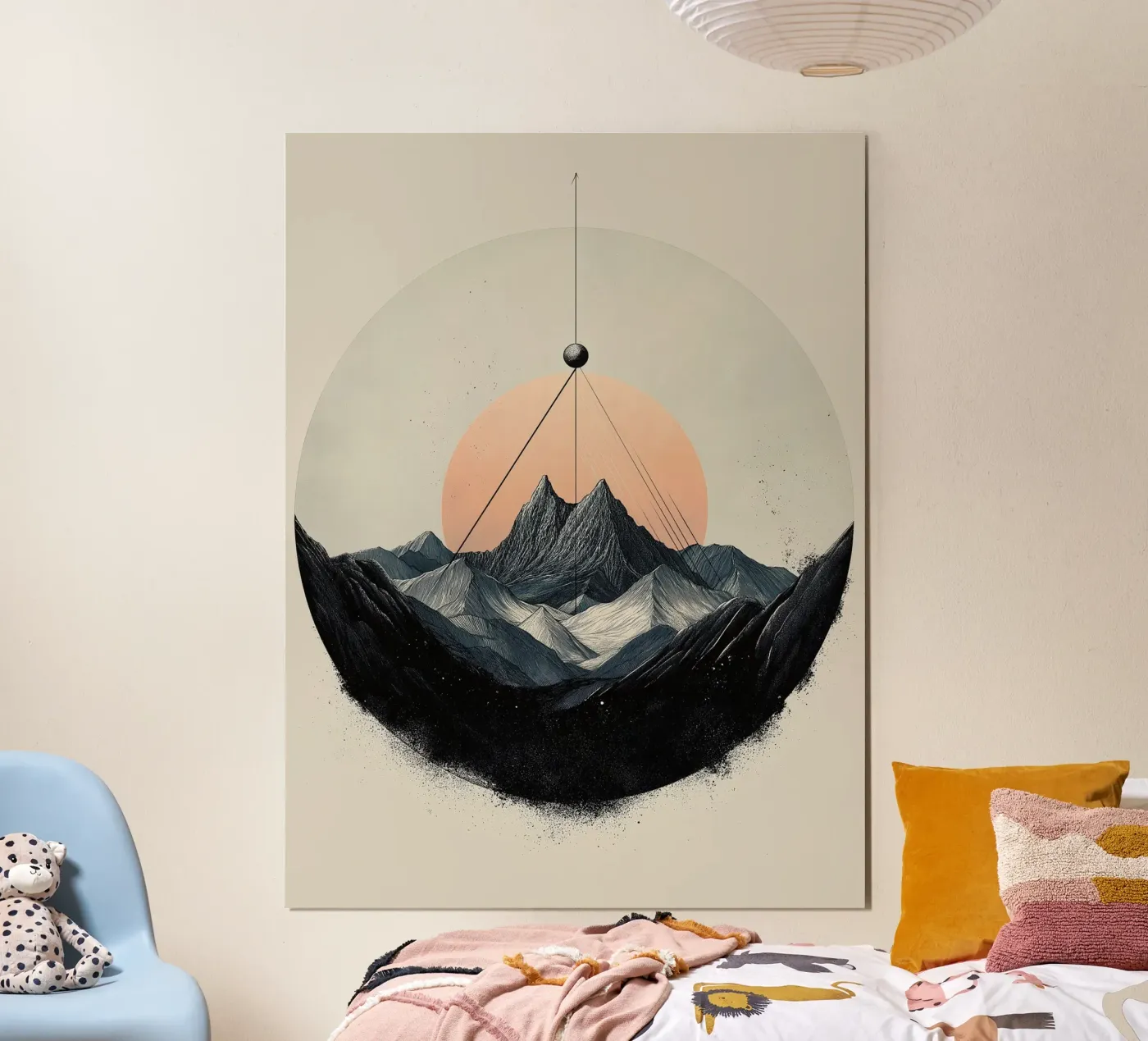 Mountain compass poster by Synthaira
