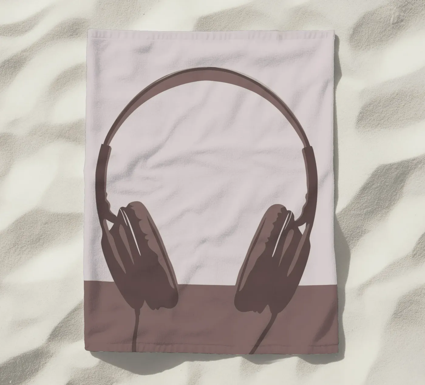 Headphones beach towel by MUSIC EDITION
