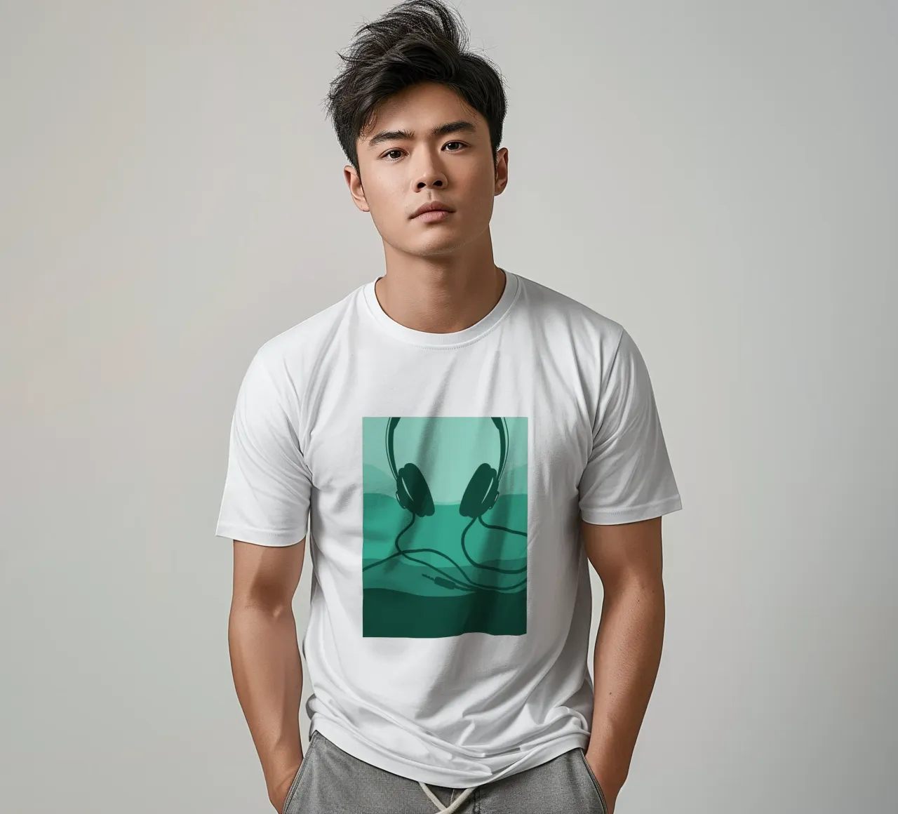 Cuffie t-shirt da MUSIC EDITION
