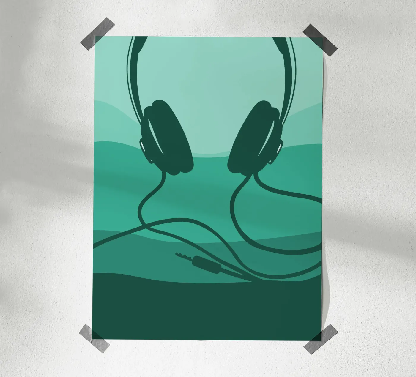 Casques d'écoute poster de MUSIC EDITION