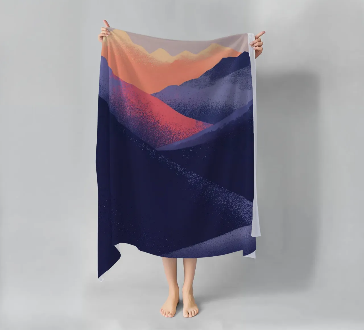 Blue Mountains beach towel by Synthaira