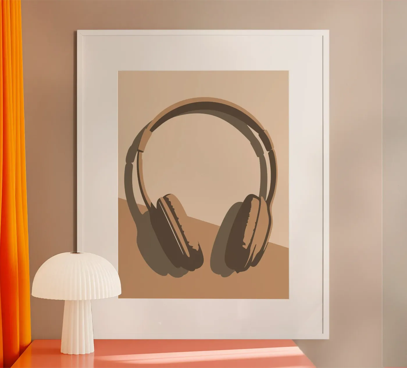 Hoofdtelefoon poster van MUSIC EDITION