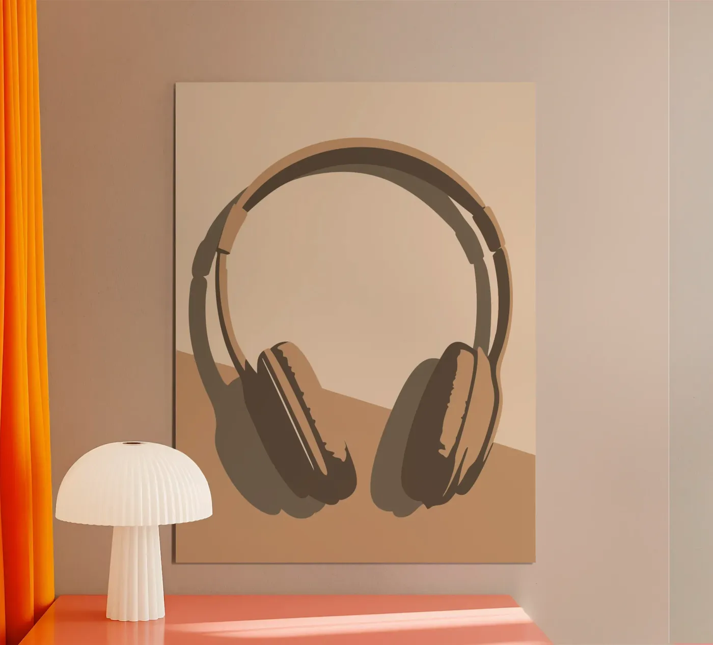 Hoofdtelefoon poster van MUSIC EDITION