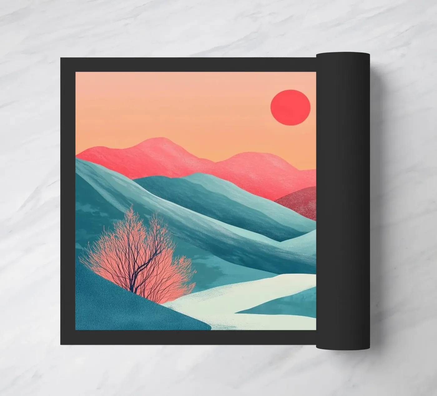 Grüner Fluss Fußmatte von Synthaira