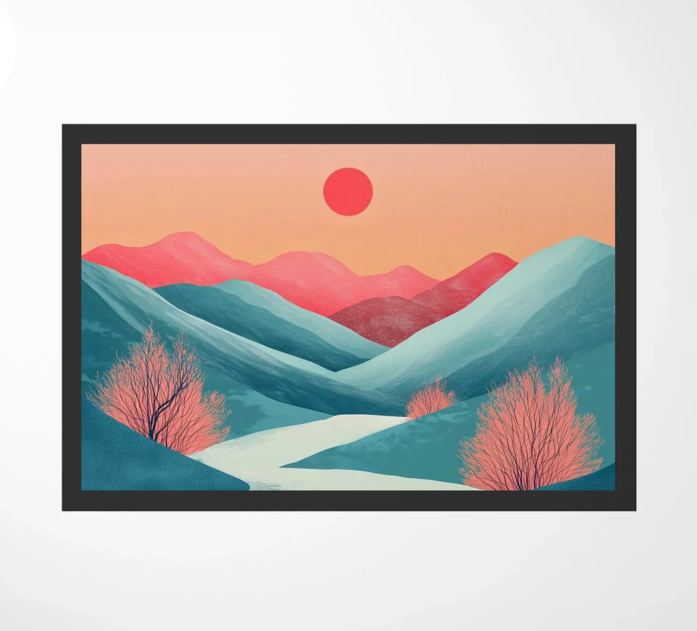 Grüner Fluss Fußmatte von Synthaira