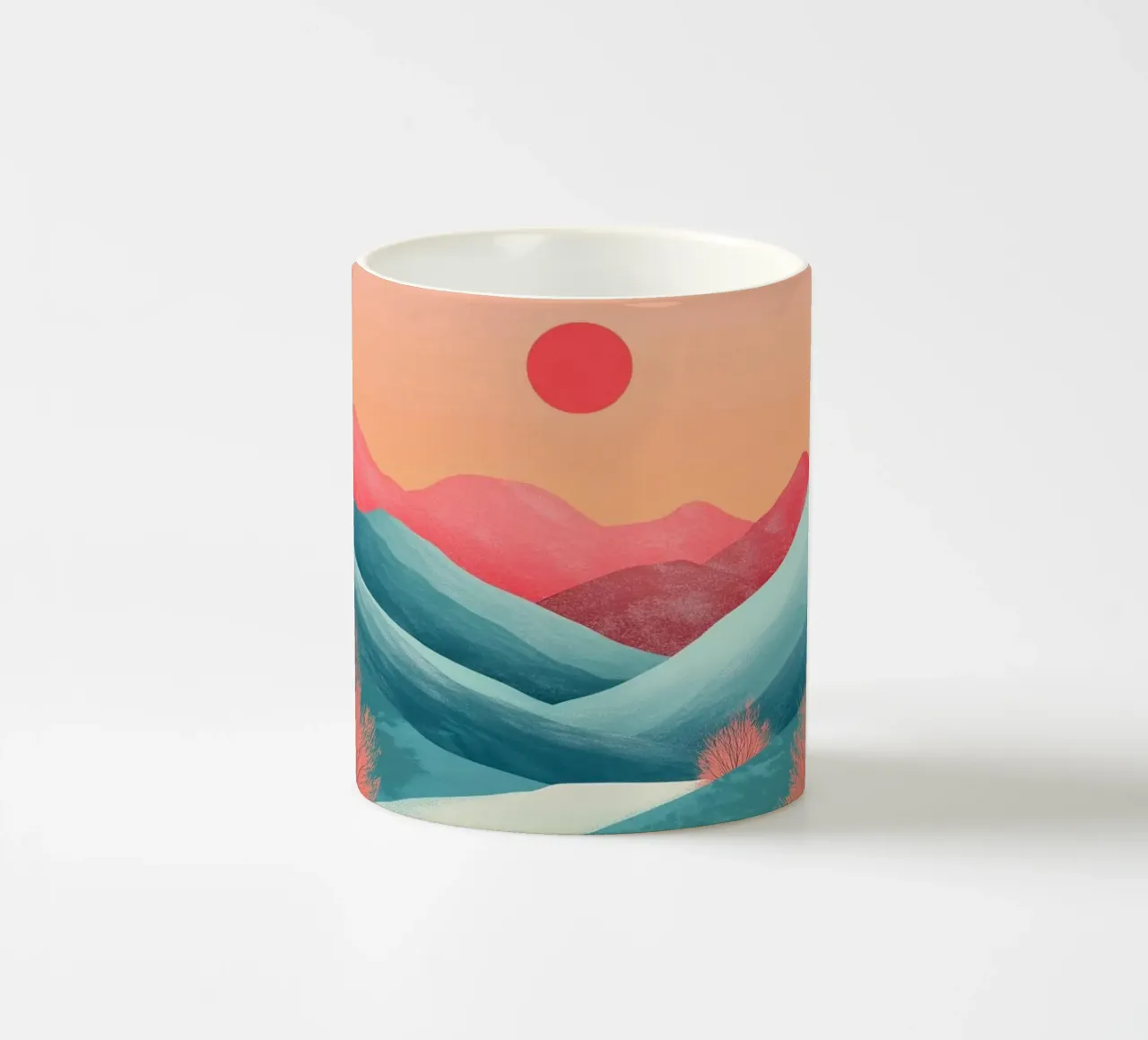 Fiume verde tazza in ceramica da Synthaira