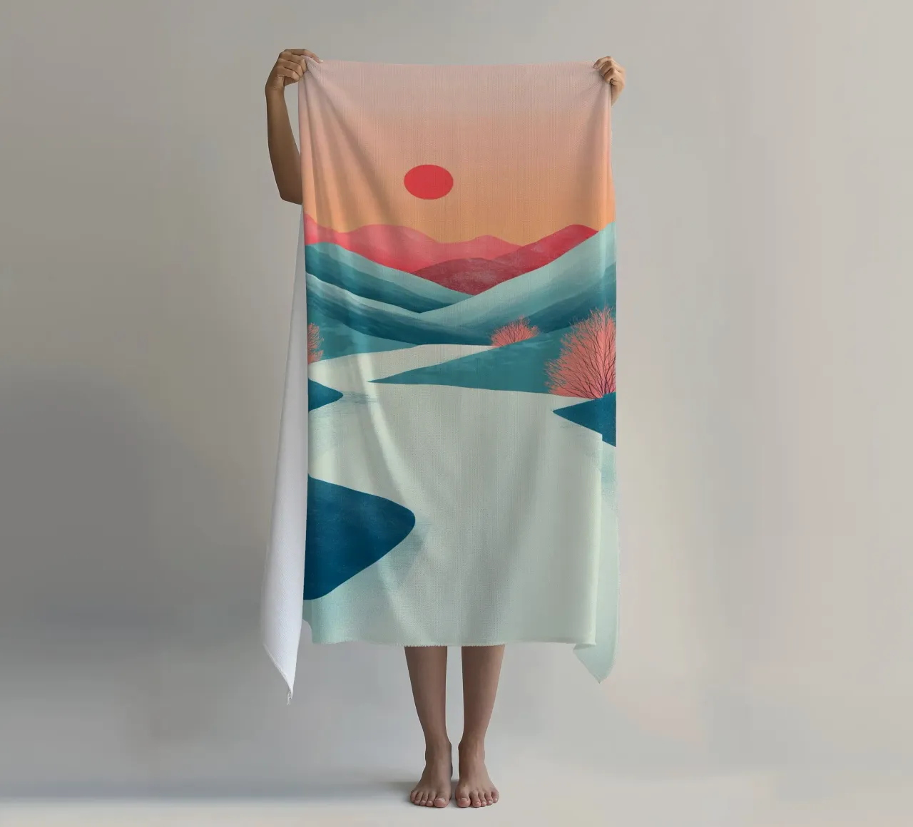 Fiume verde telo mare da Synthaira