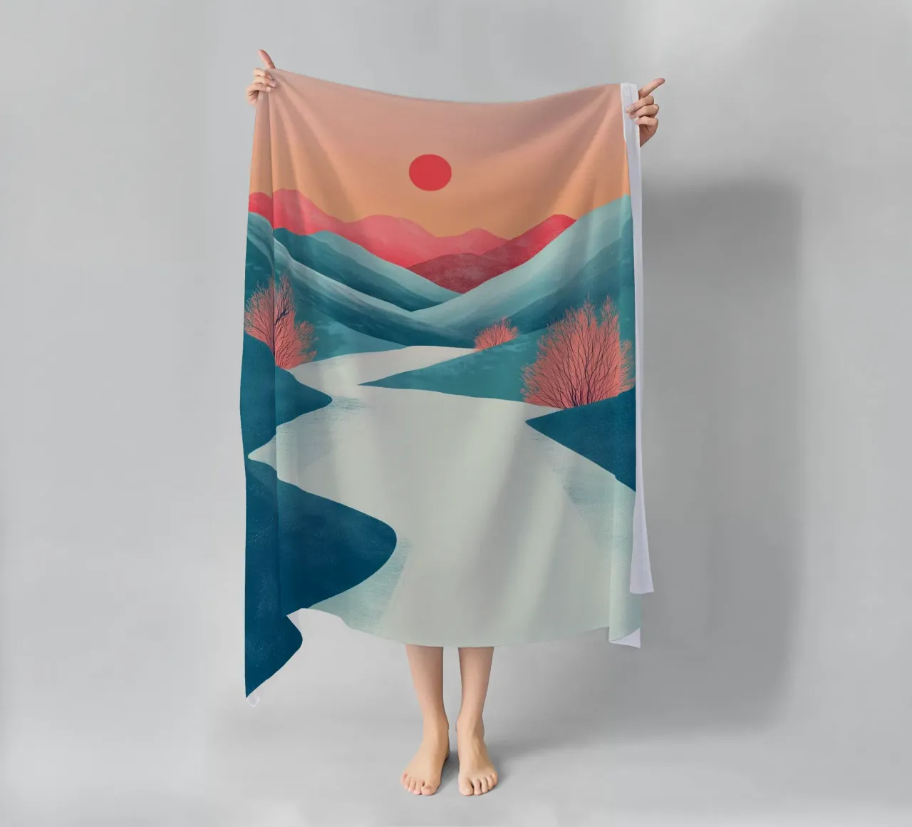 Fiume verde telo mare da Synthaira