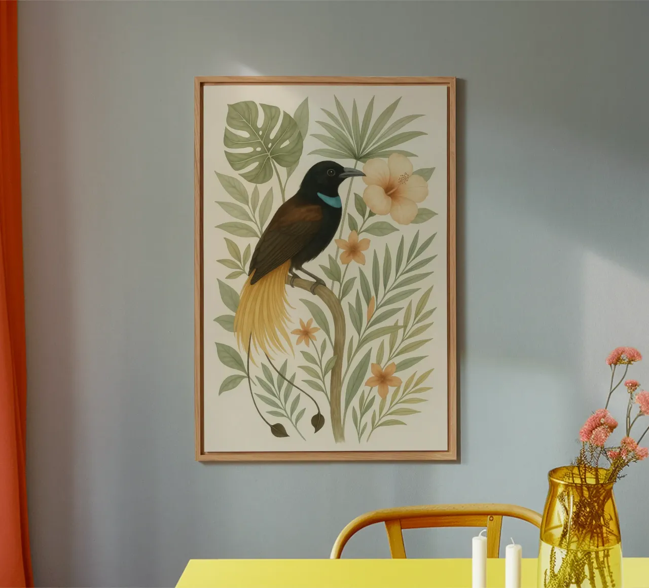 Tropical Bird of Paradise panneau forex de Studio M