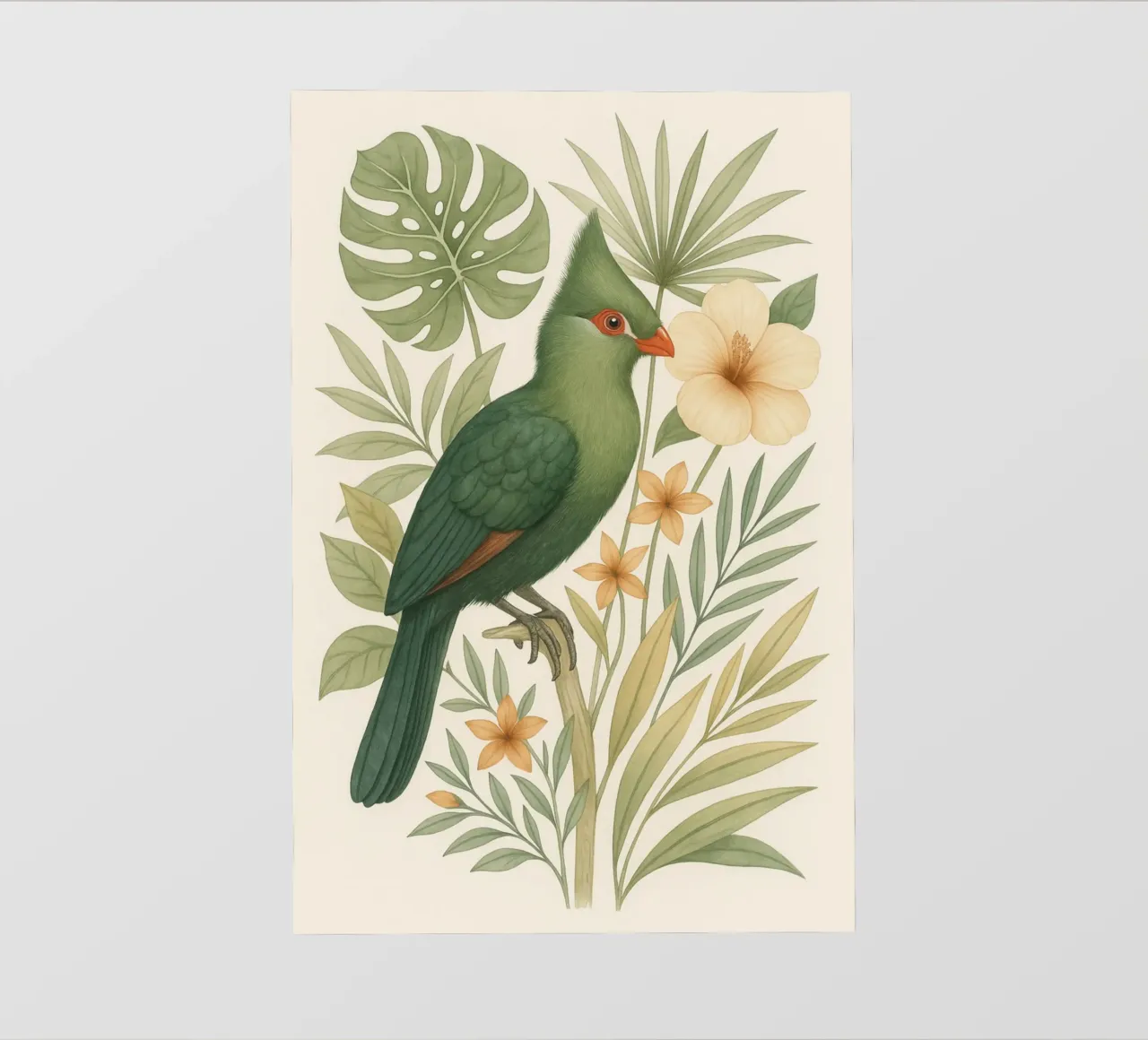 Tropical Turaco Bird PVC Plane von Studio M