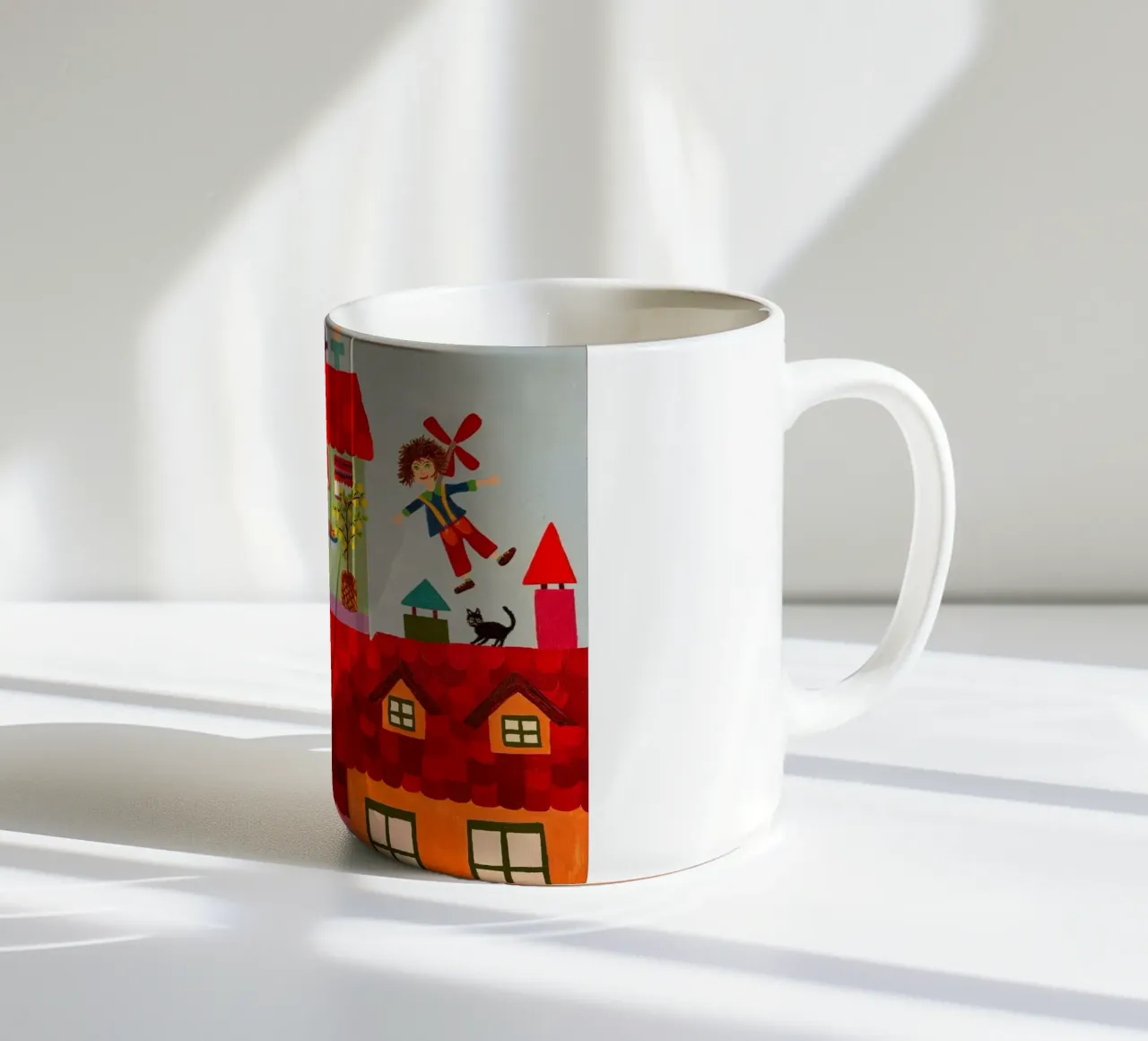 Karlsson auf dem Dach Keramik Tasse von irenissima