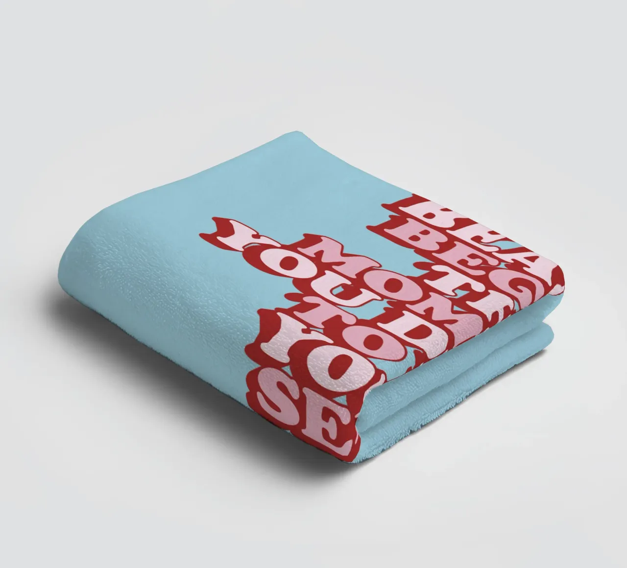 Schönheit beginnt in dem Moment, in dem du dich entscheidest, du selbst zu sein Print Handtuch von THE MOTIVATED TYPE