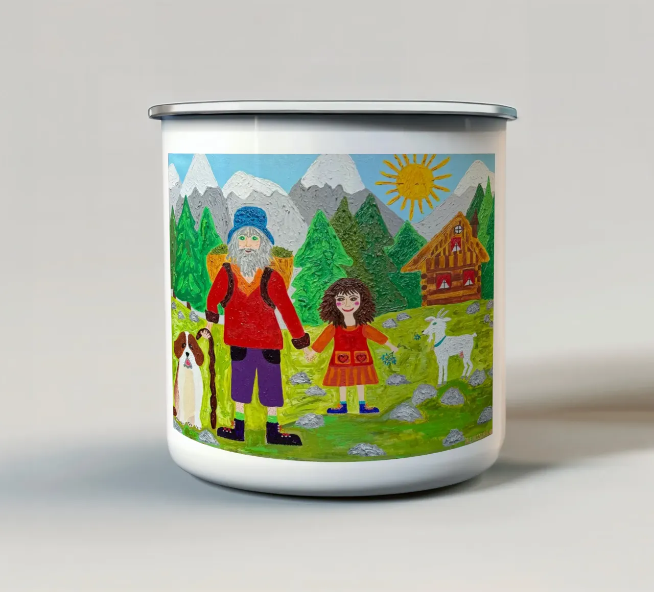 Heidi tazza in smalto da irenissima