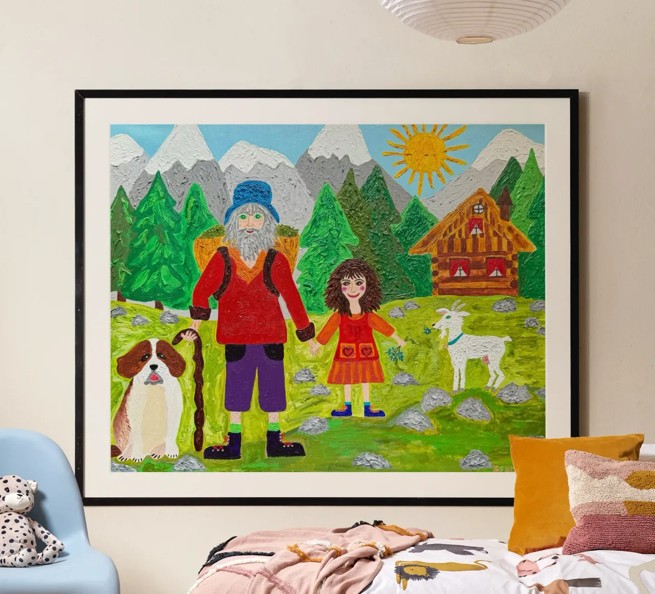 Heidi poster con telaio in legno da irenissima