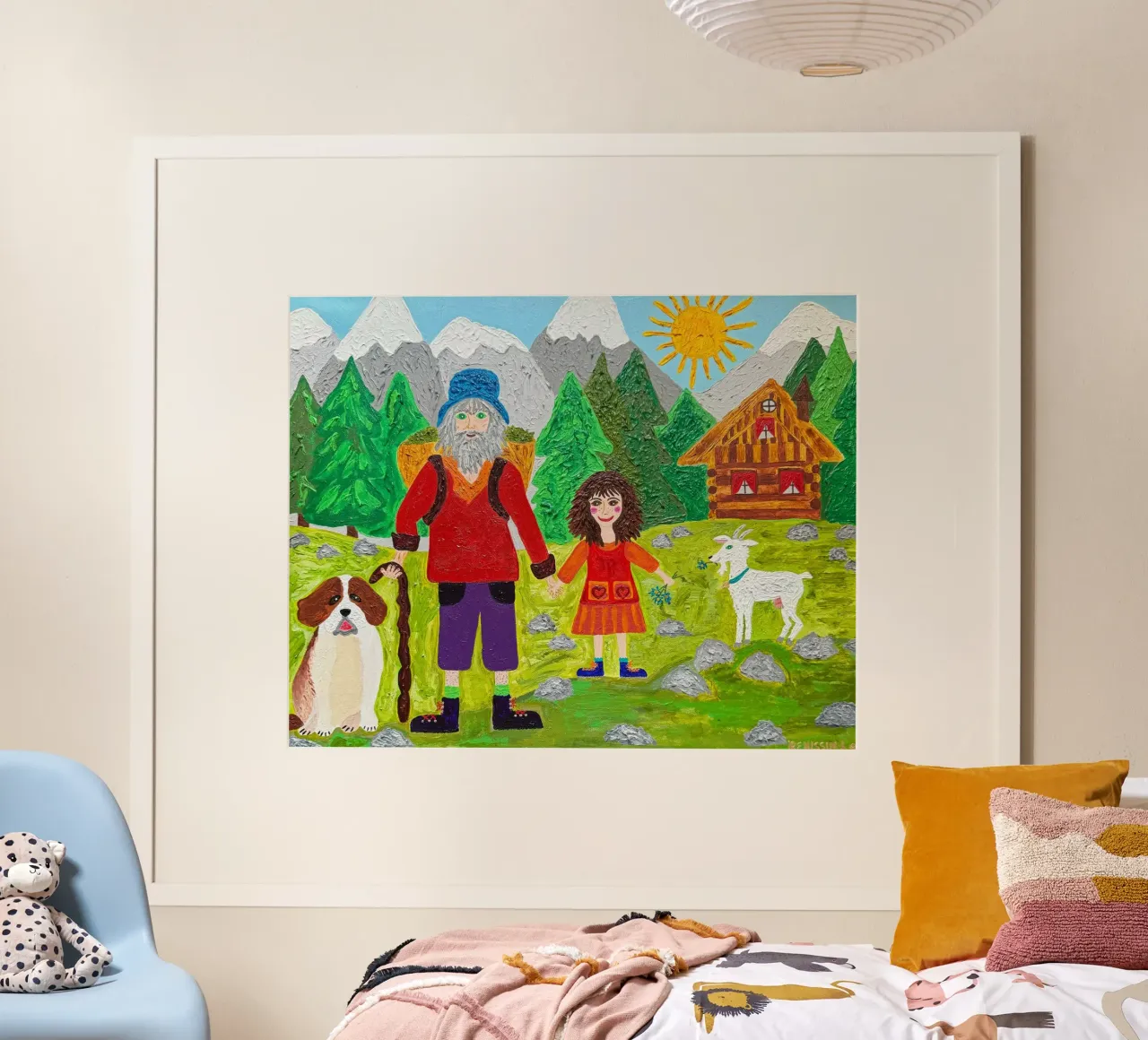 Heidi poster con telaio in legno da irenissima