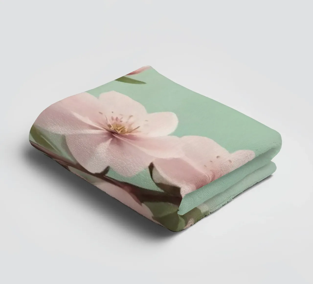 Bellissimo ramo di fiori di ciliegio con delicati fiori rosa asciugamano da bagno da DesignDoodle
