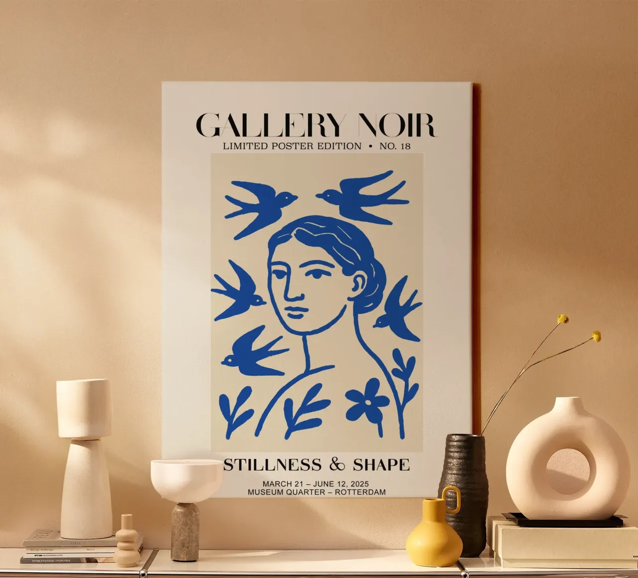Gallery Noir No 18 tela con Cornice a cassetta da treechild