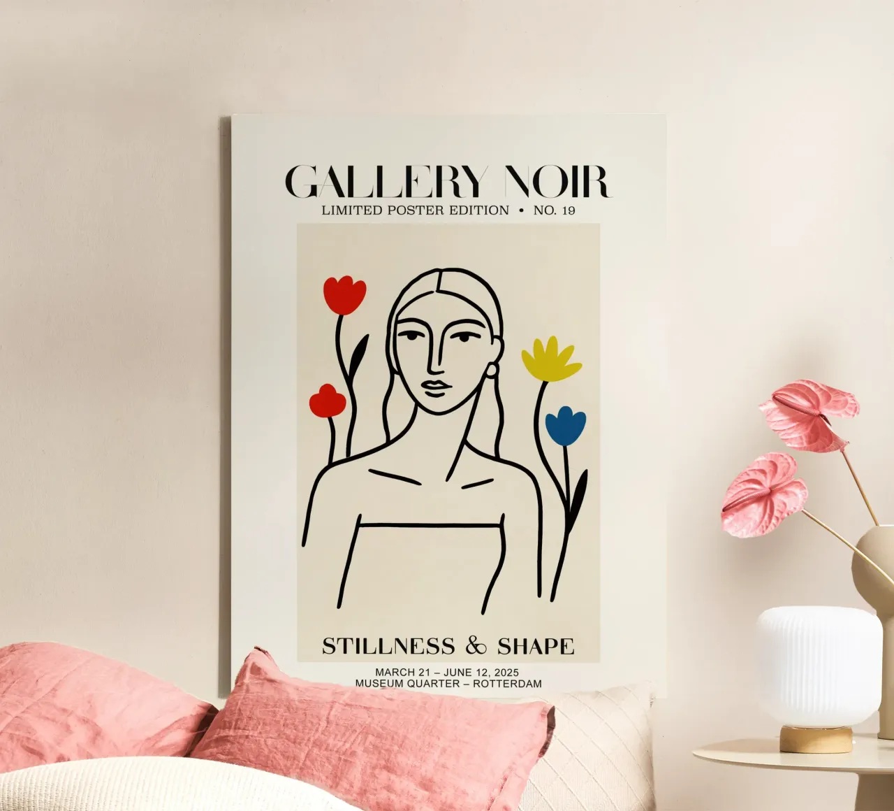 Gallery Noir No 19 tela con Cornice a cassetta da treechild