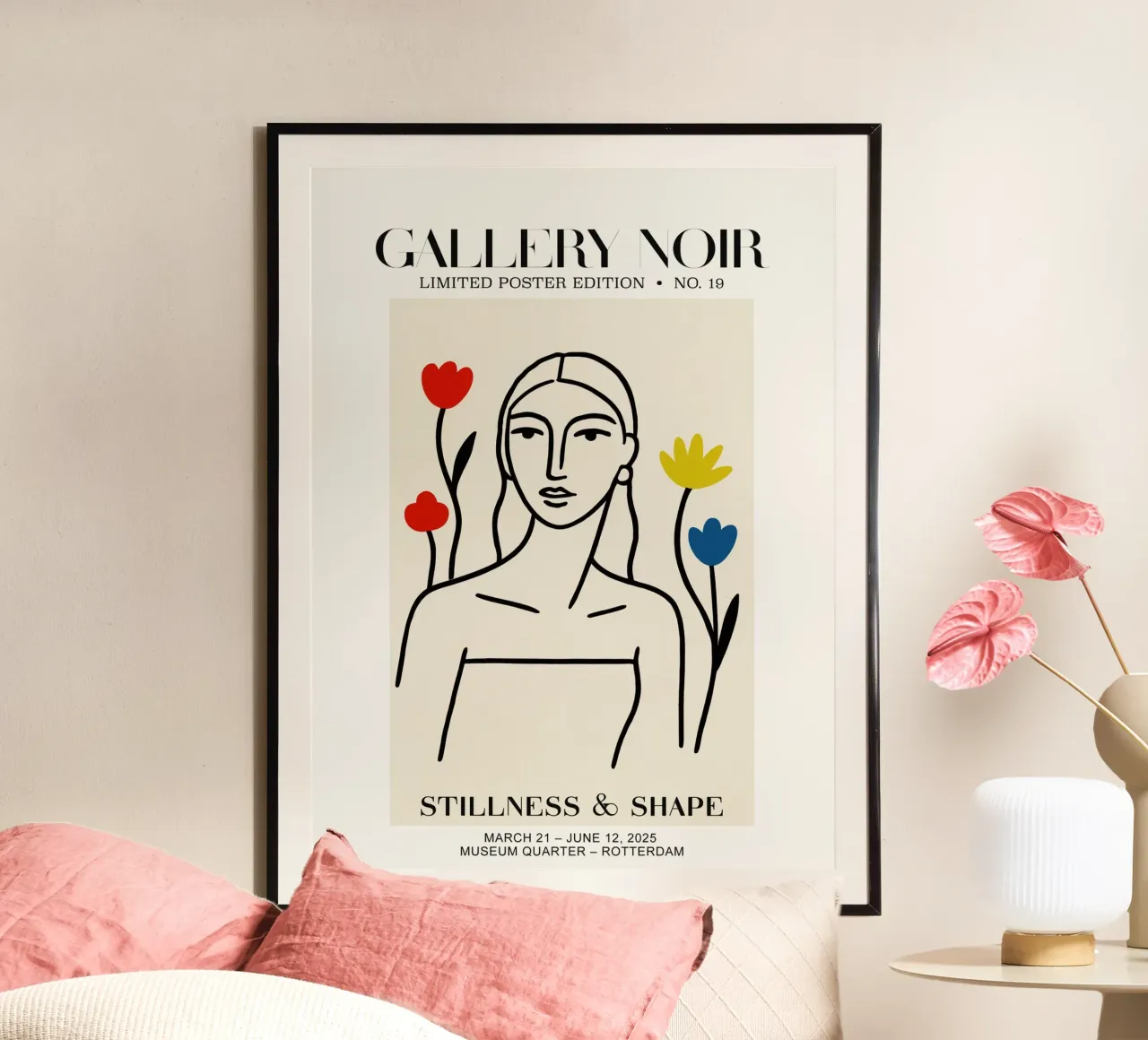 Gallery Noir No 19 poster con telaio in plastica da treechild