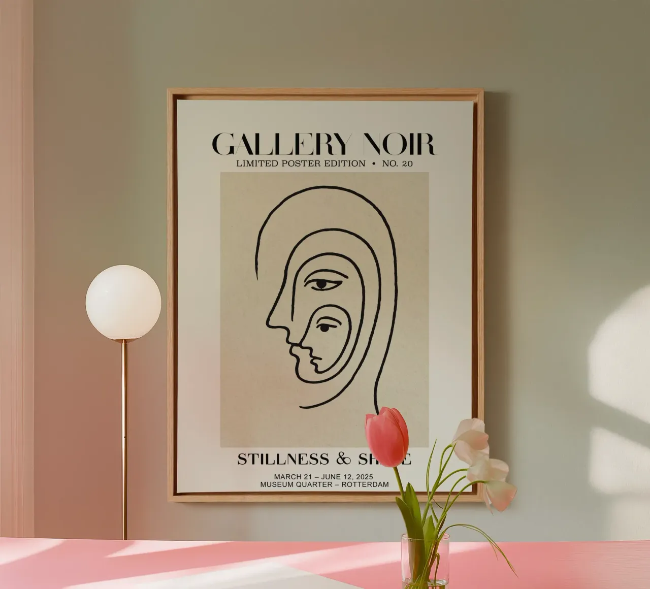Gallery Noir No 20 tela con Cornice a cassetta da treechild
