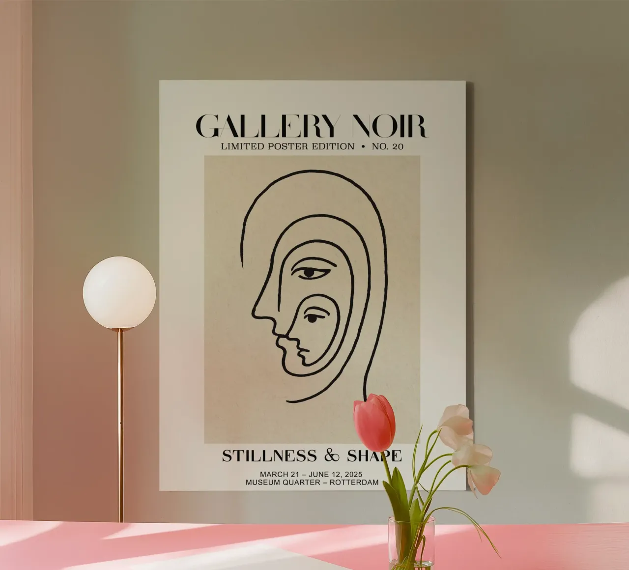Gallery Noir No 20 tela con Cornice a cassetta da treechild
