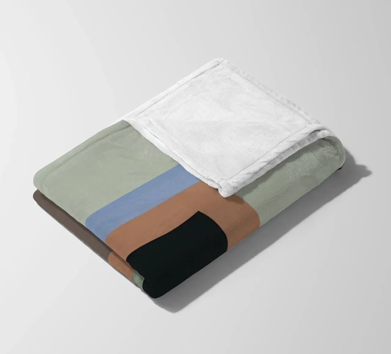 Brick Minimal Collage 06 fleece blanket by Little Dean