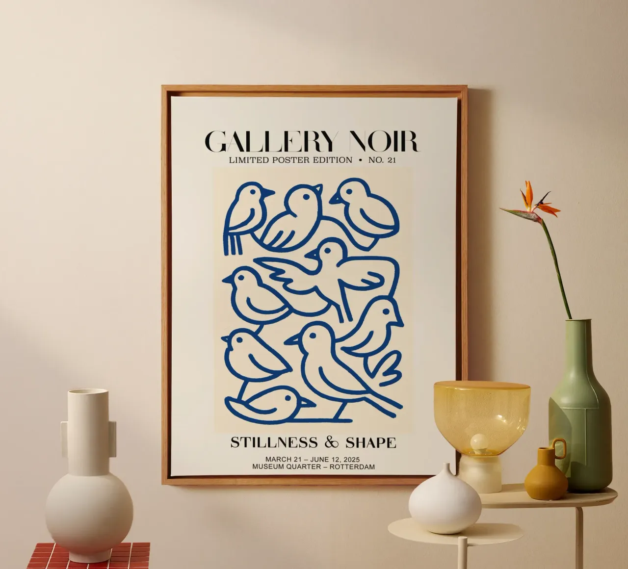 Gallery Noir No 21 tela con Cornice a cassetta da treechild