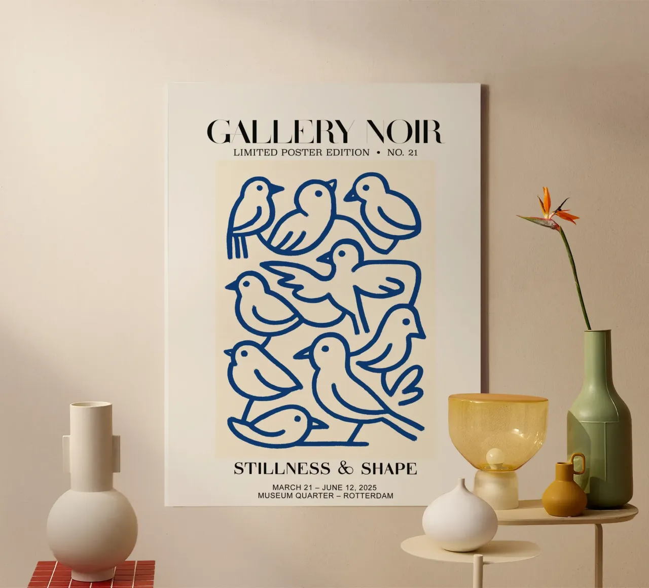 Gallery Noir No 21 tela con Cornice a cassetta da treechild