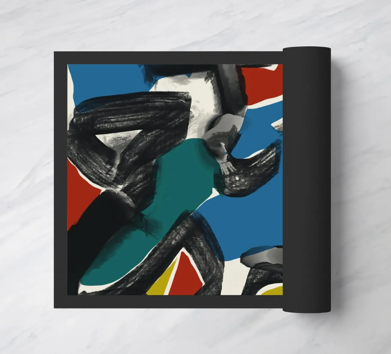 Maximalist abstract 02 doormat by Little Dean