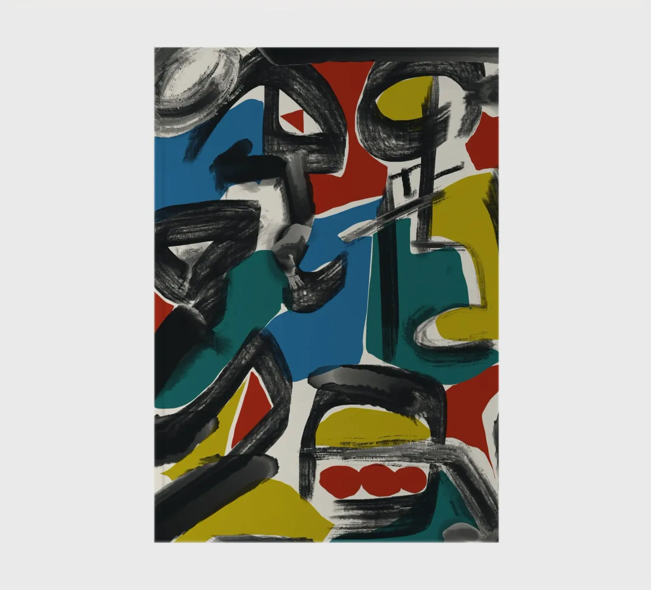 Maximalist abstract 02 notebook by Little Dean
