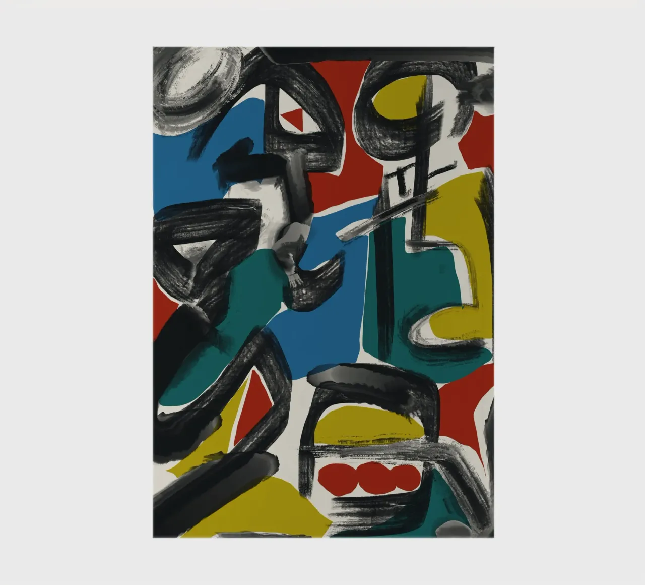 Maximalist abstract 02 notebook by Little Dean