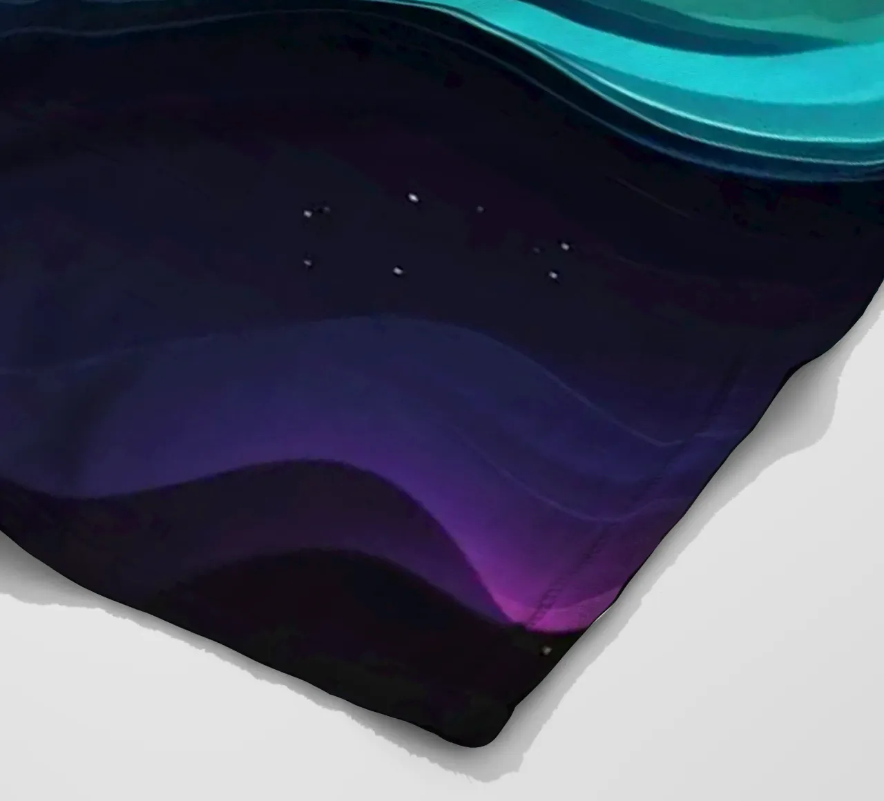 Colorful abstract wave patterns representing sound frequency fleece blanket by DesignDoodle