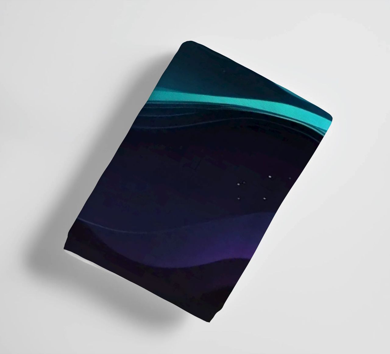 Colorful abstract wave patterns representing sound frequency towel by DesignDoodle