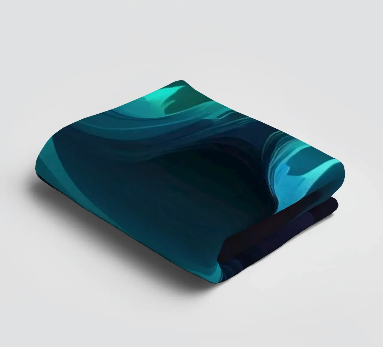 Motifs d'ondes abstraits et colorés représentant la fréquence du son serviette de bain de DesignDoodle
