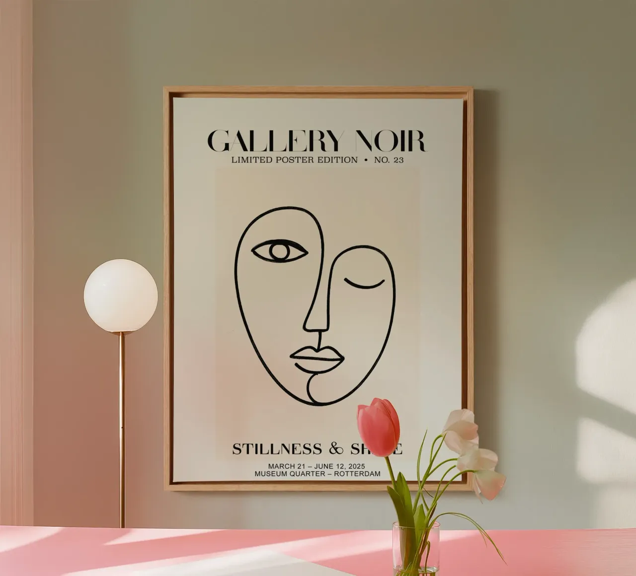 Gallery Noir No 23 tela con Cornice a cassetta da treechild