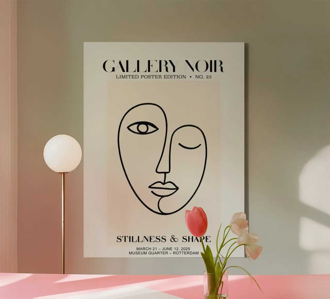 Gallery Noir No 23 tela con Cornice a cassetta da treechild