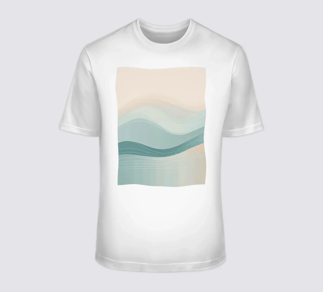 Morbide onde di colore si fondono armoniosamente in un disegno astratto. t-shirt da DesignDoodle