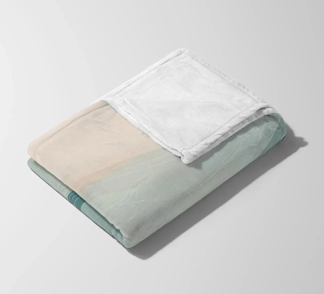 Soft waves of color blend harmoniously in an abstract design fleece blanket by DesignDoodle