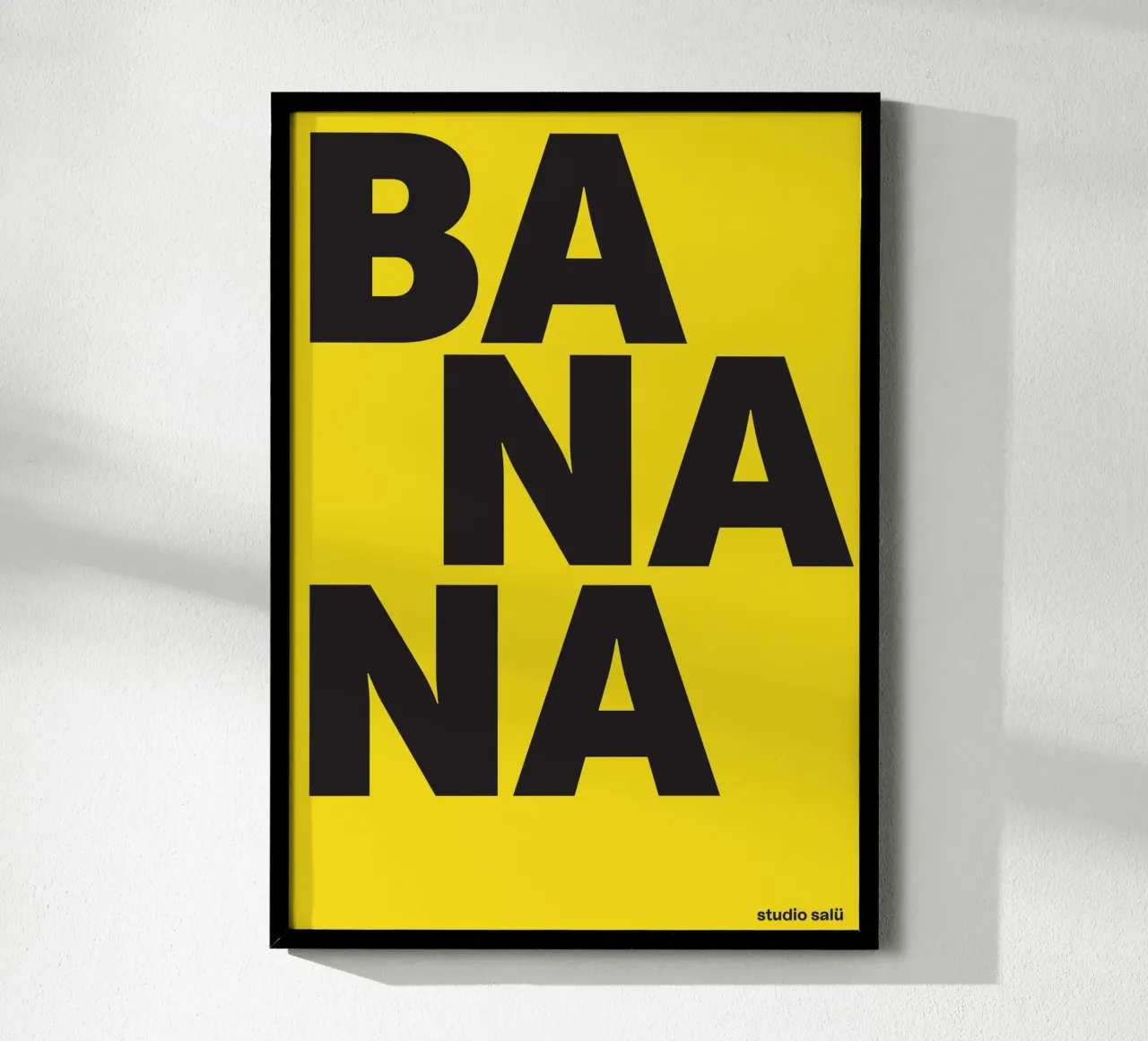 BANANA poster con telaio in plastica da studio salü