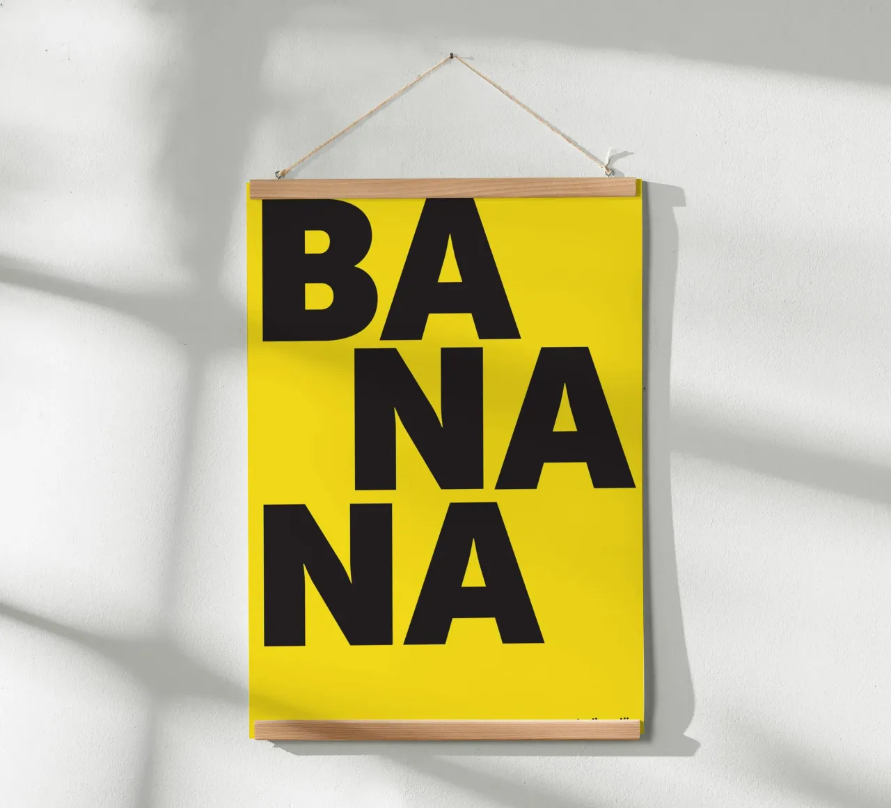 BANANA poster con telaio in plastica da studio salü