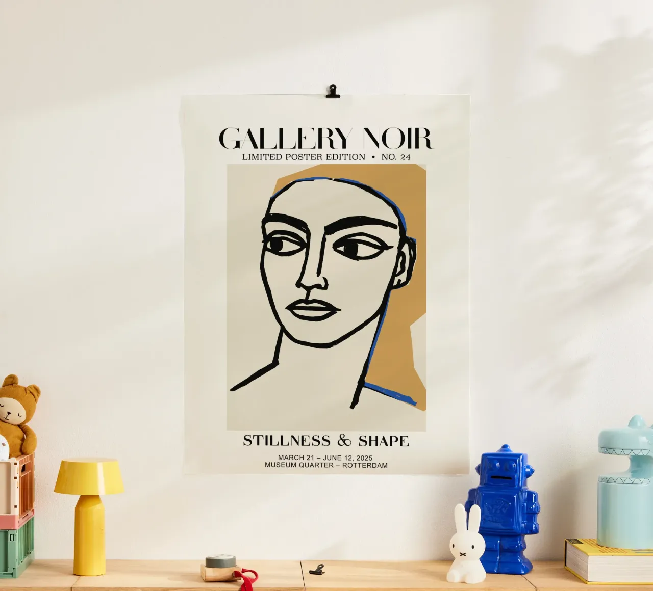 Gallery Noir No 24 poster con telaio in alluminio da treechild