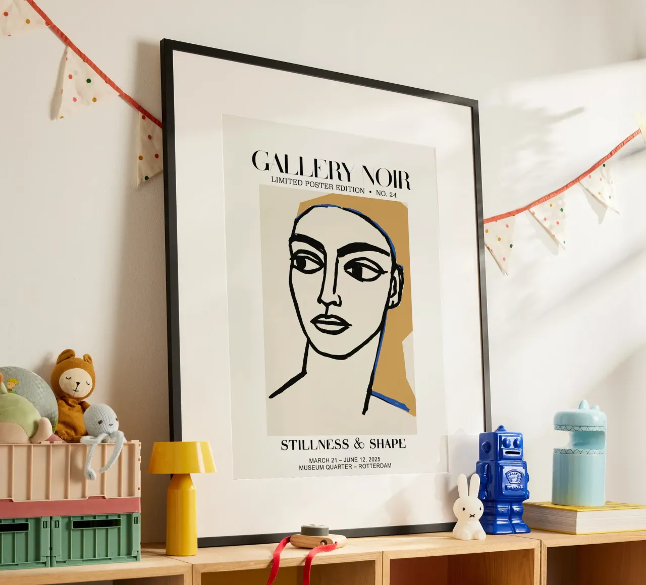 Gallery Noir No 24 poster con telaio in alluminio da treechild