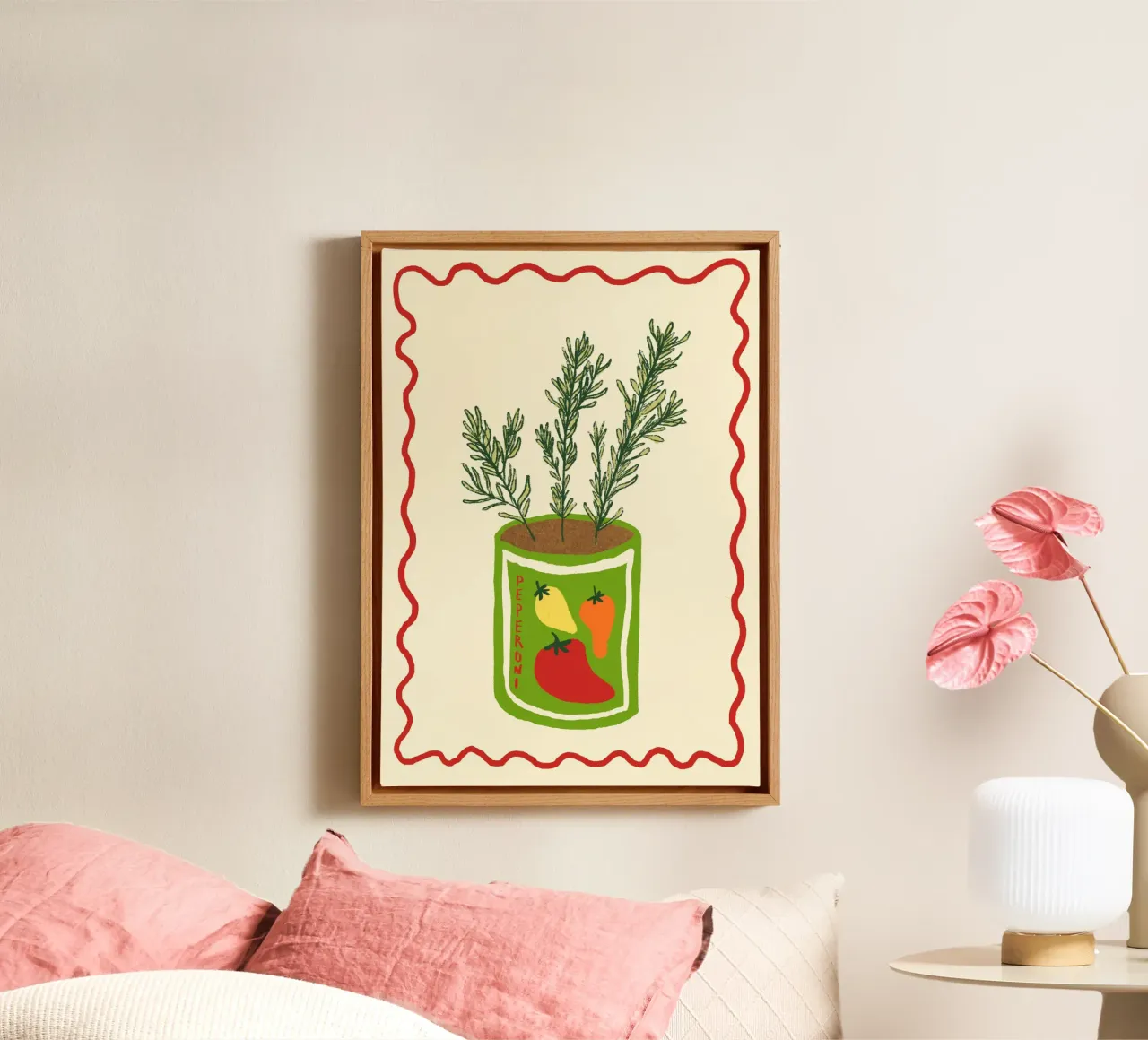 Peperoni & Rosmarin toile de Studio Dolci