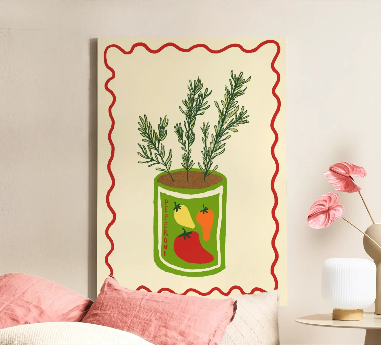 Peperoni & Rosmarin toile de Studio Dolci