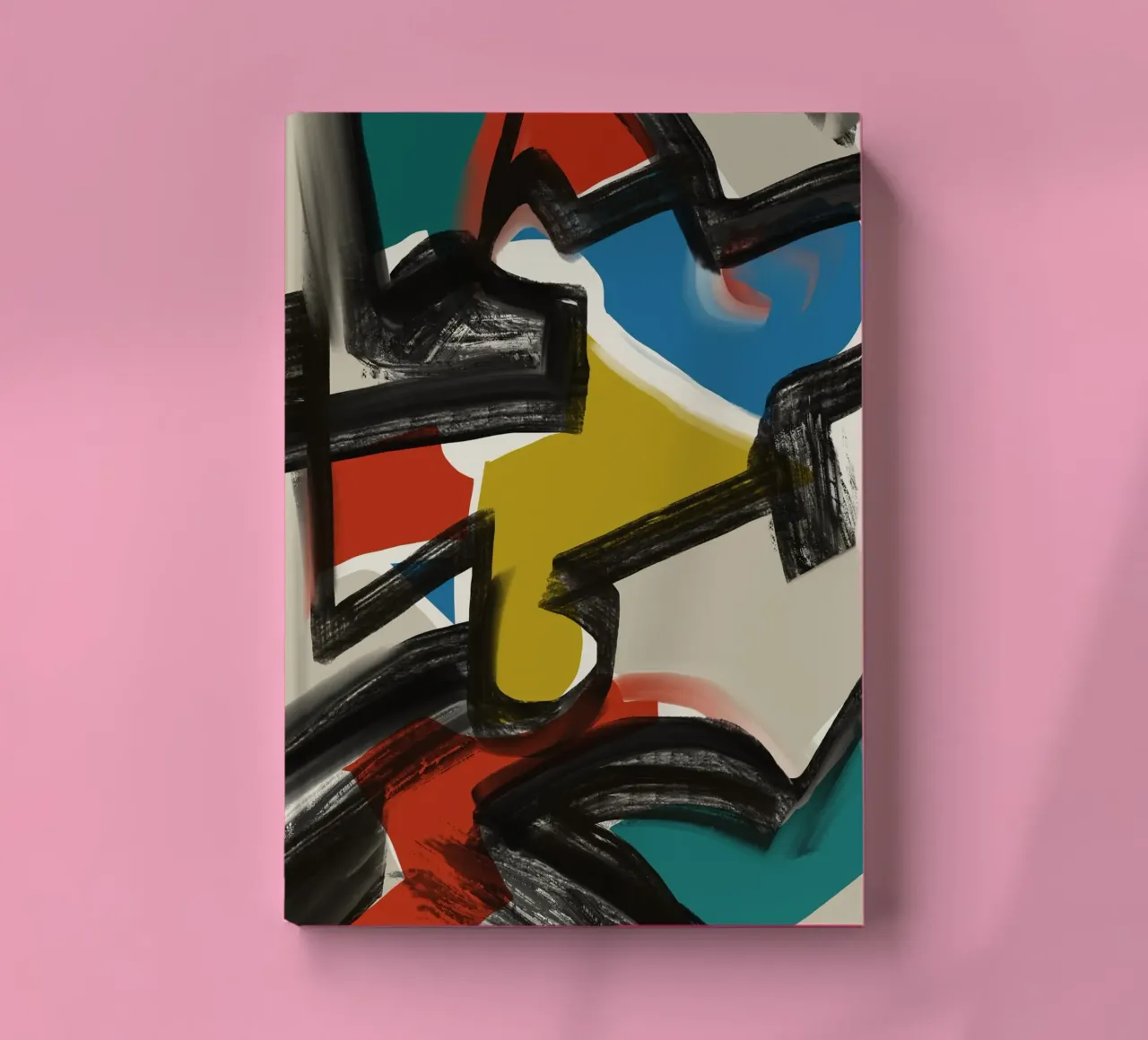Maximalist abstract notebook by Little Dean