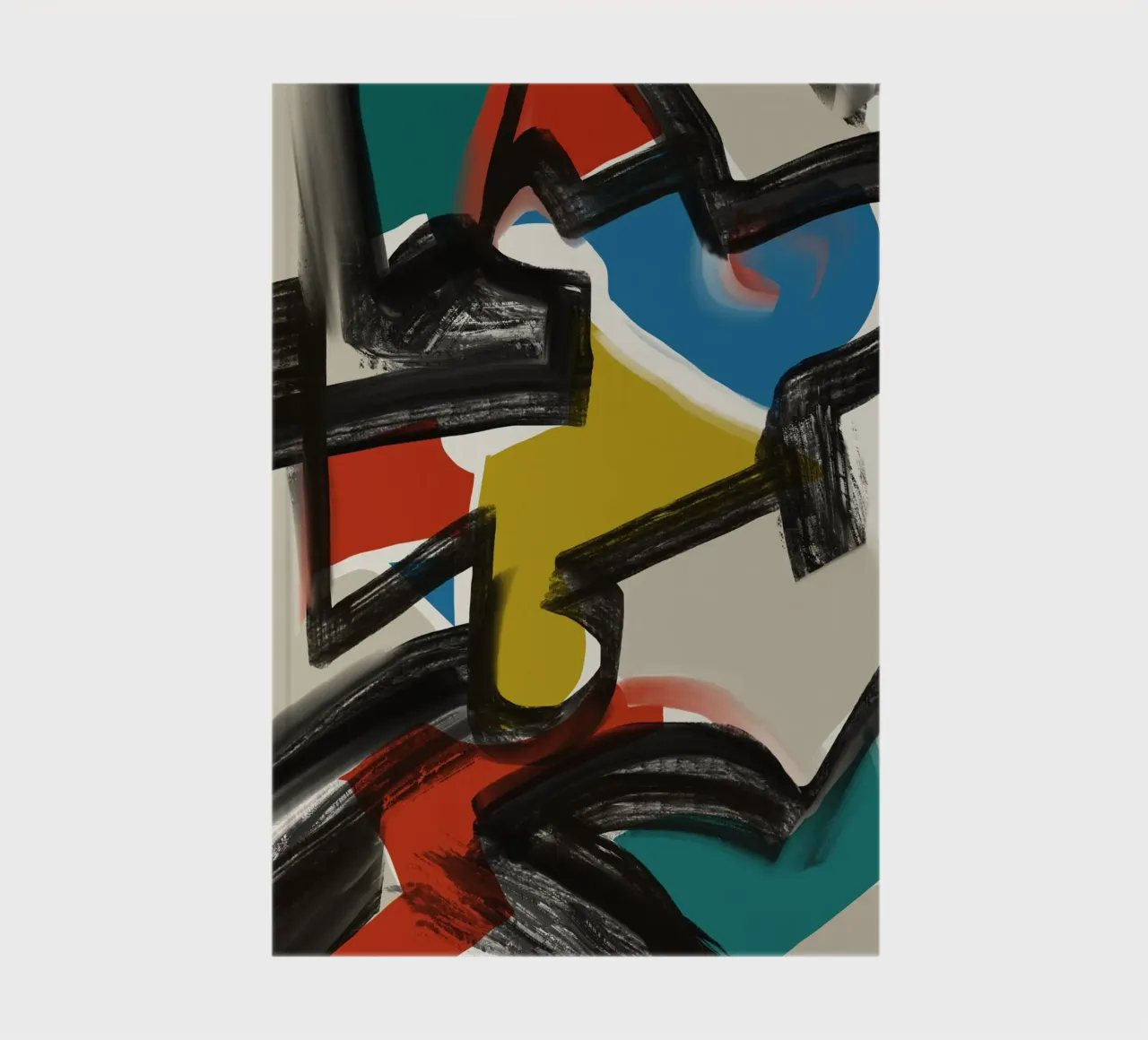 Maximalistisch abstrakt Notizbuch von Little Dean