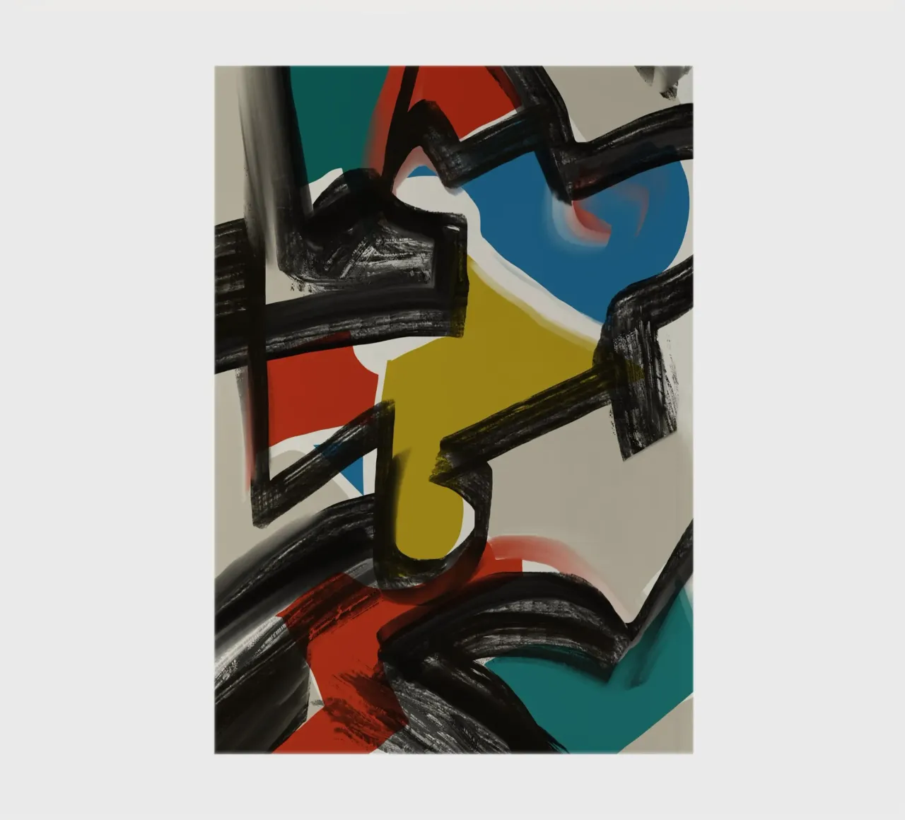 Maximalist abstract notebook by Little Dean