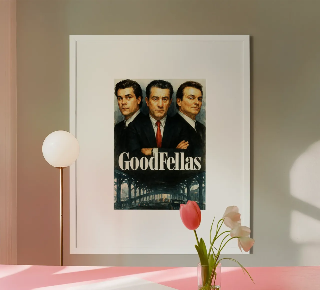 Godfellas repeint l'art de l'imagination poster avec cadre en bois de SIQAYA