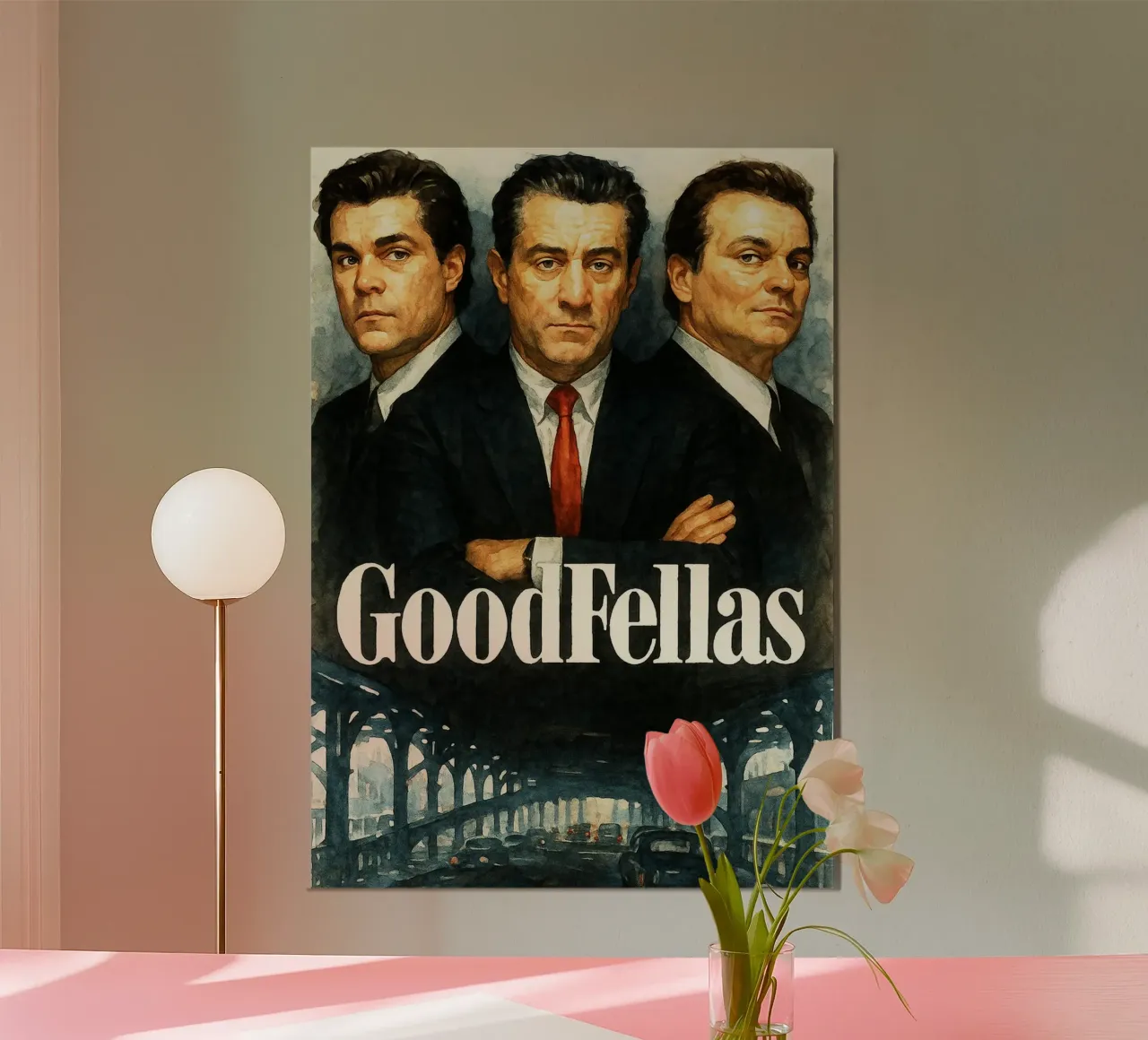 Godfellas repeint l'art de l'imagination poster avec cadre en bois de SIQAYA