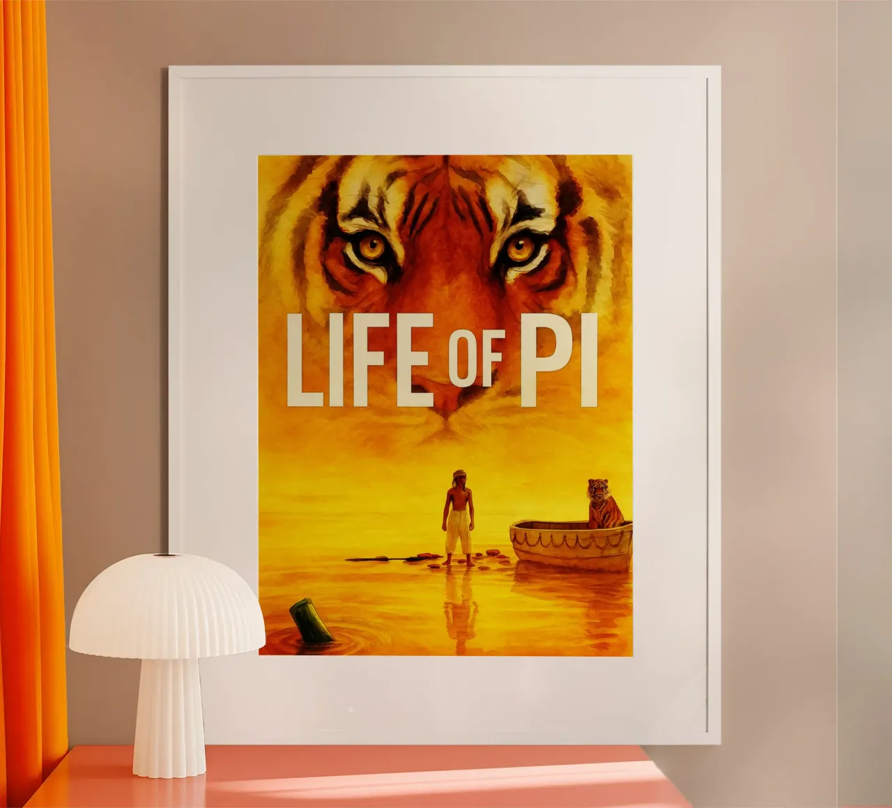 life of pi herschilderen verbeelding reproductie kunst poster met aluminium frame van SIQAYA